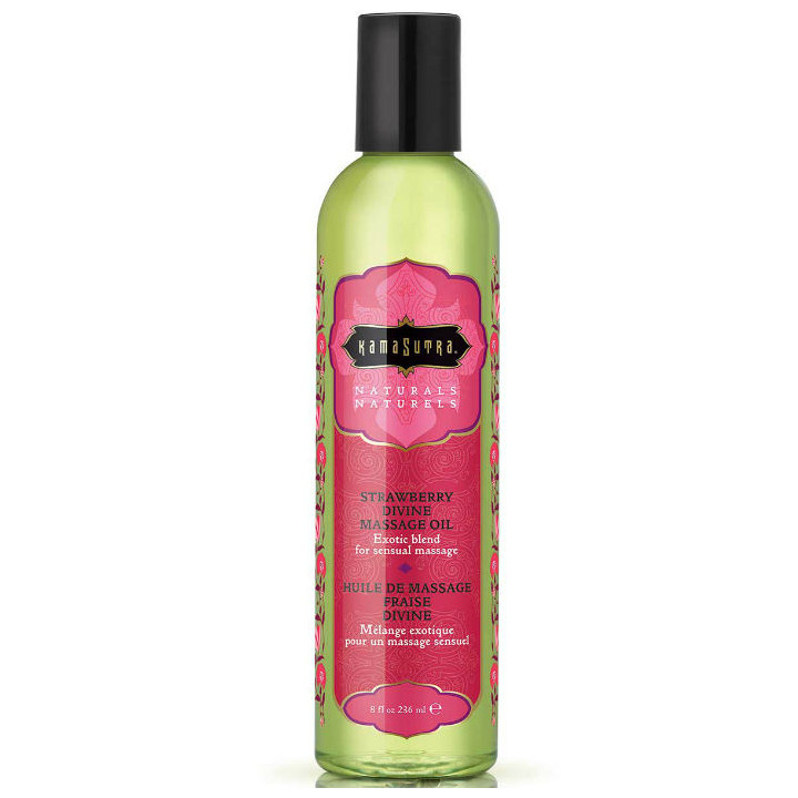KAMASUTRA - NATURALS ACEITE DE MASAJE FRESA DIVINA 236ML | VibraZon