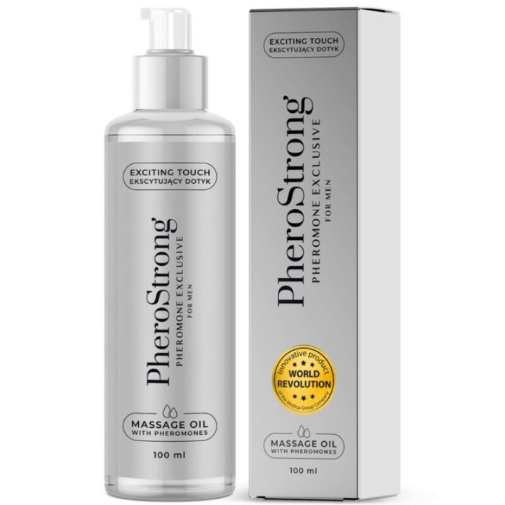 PHEROSTRONG - ACEITE DE MASAJE EXCLUSIVE PARA HOMBRE 100 ML | VibraZon