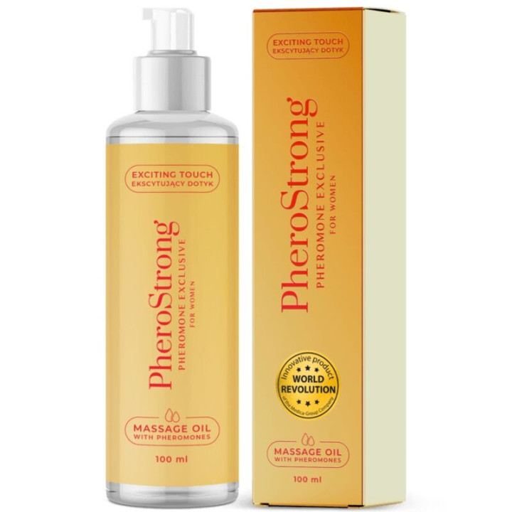 PHEROSTRONG - ACEITE DE MASAJE EXCLUSIVE PARA MUJER 100 ML | VibraZon