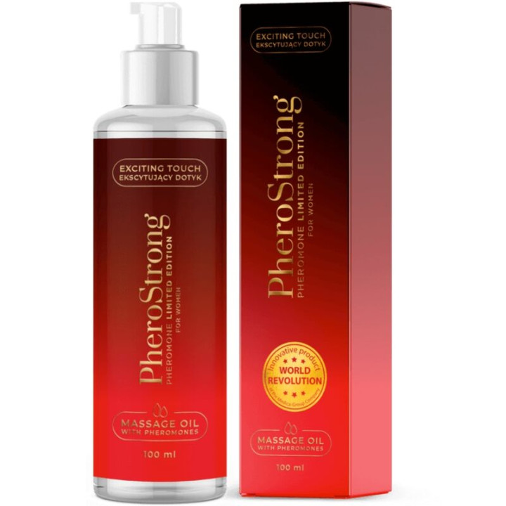 PHEROSTRONG - ACEITE DE MASAJE LIMITED EDITION PARA MUJER 100 ML | VibraZon