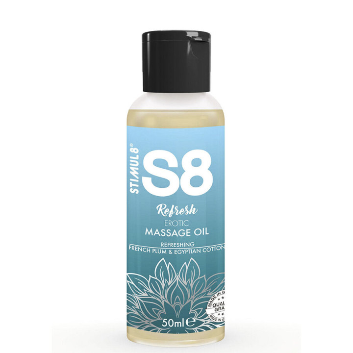 STIMUL8 - S8 REFRESH ACEITE DE MASAJE ERÓTICO ALGODÓN 50 ML | VibraZon