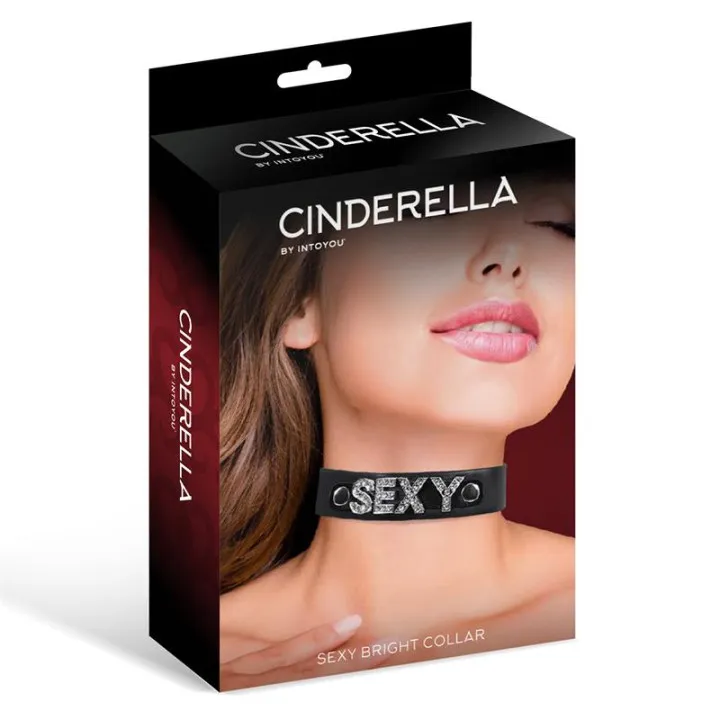 Collar Cuero Vegano Sexy Talla Única de Cinderella