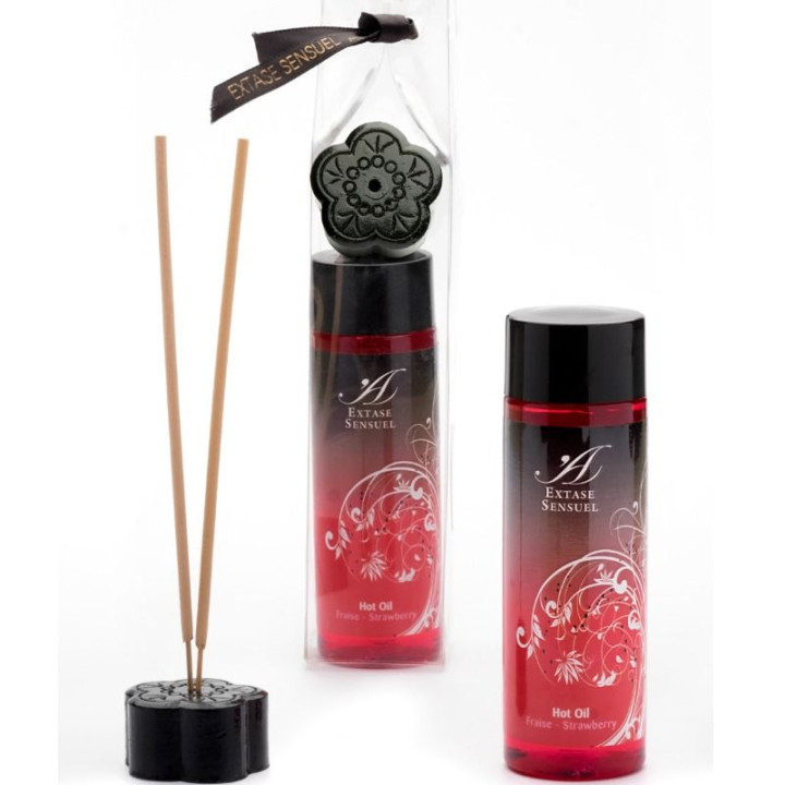 EXTASE SENSUAL - ACEITE ESTIMULANTE CALOR FRESA 100 ML | VibraZon