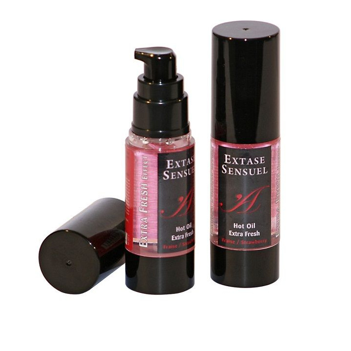 EXTASE SENSUAL - ACEITE MASAJE EFECTO EXTRA FRESH FRESA 30 ML | VibraZon