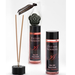 EXTASE SENSUAL - ACEITE MASAJE EFECTO EXTRA FRESH FRESA 100 ML | VibraZon