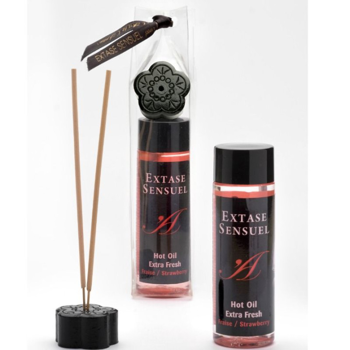 EXTASE SENSUAL - ACEITE MASAJE EFECTO EXTRA FRESH FRESA 100 ML | VibraZon