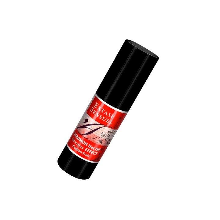 EXTASE SENSUAL - ACEITE MASAJE EFECTO CALOR CON FEROMONAS FRUTA DE LA PASION 30 ML | VibraZon