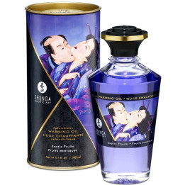 SHUNGA - ACEITE MASAJE EFECTO CALOR SABOR FRUTAS EXÓTICAS 100 ML | VibraZon