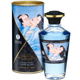 SHUNGA - ACEITE MASAJE EFECTO CALOR SABOR COCO 100 ML | VibraZon