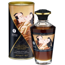 SHUNGA - ACEITE MASAJE EFECTO CALOR SABOR CAFÉ 100 ML | VibraZon