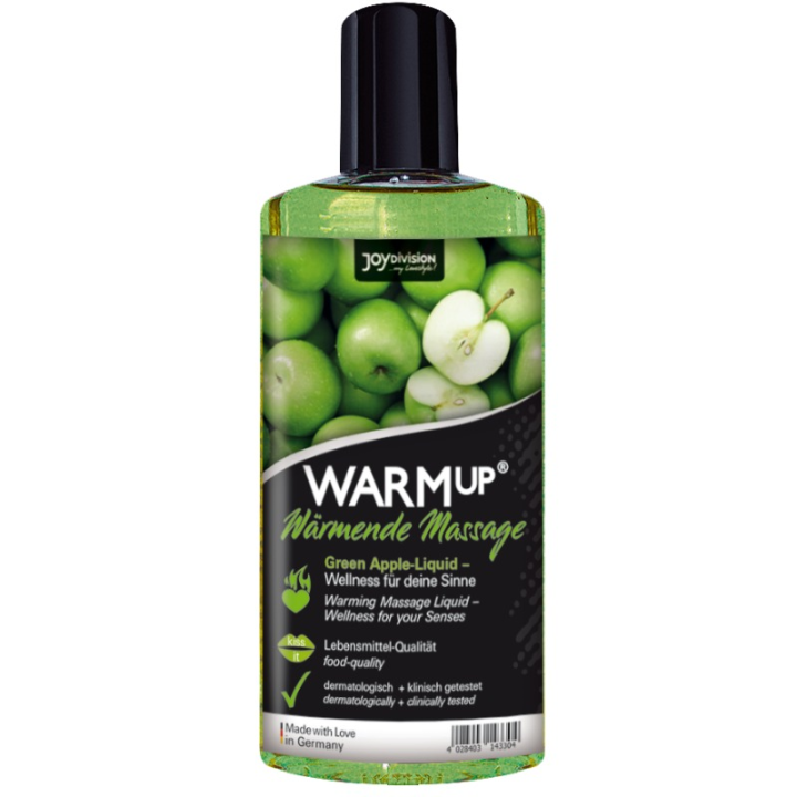 JOYDIVISION WARMUP - ACEITE DE MASAJE MANZANA VERDE 150 ML | VibraZon