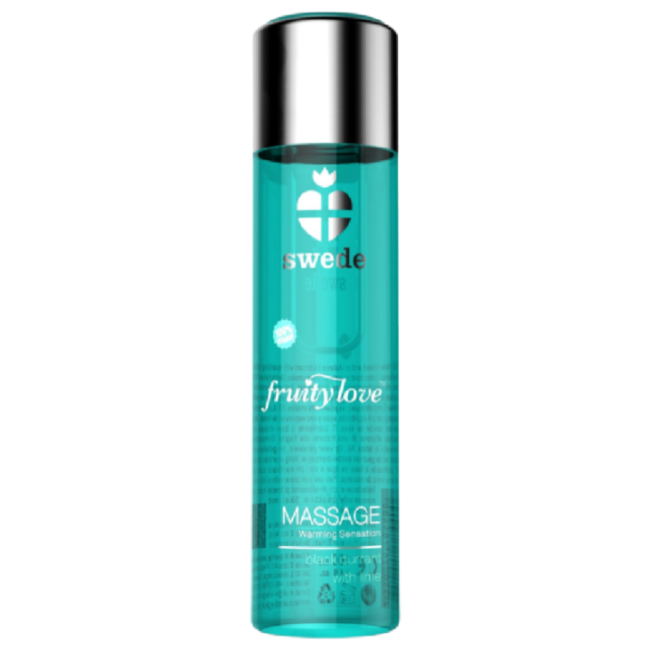 SWEDE - FRUITY LOVE ACEITE EFECTO CALOR GROSELLA NEGRA Y LIMA 120 ML | VibraZon