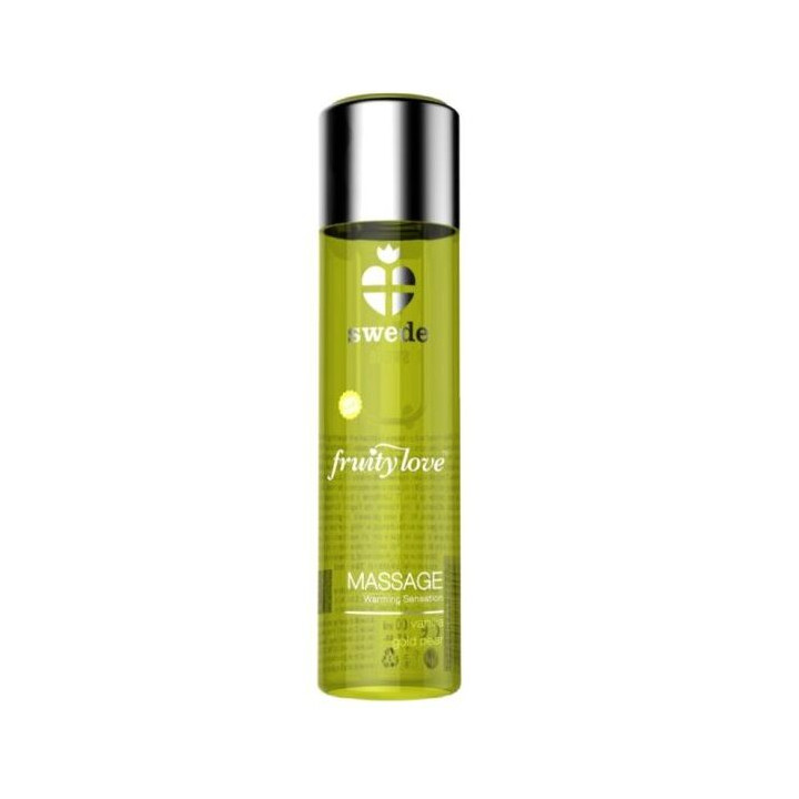 SWEDE - FRUITY LOVE ACEITE EFECTO CALOR VAINILLA Y PERA 60 ML | VibraZon