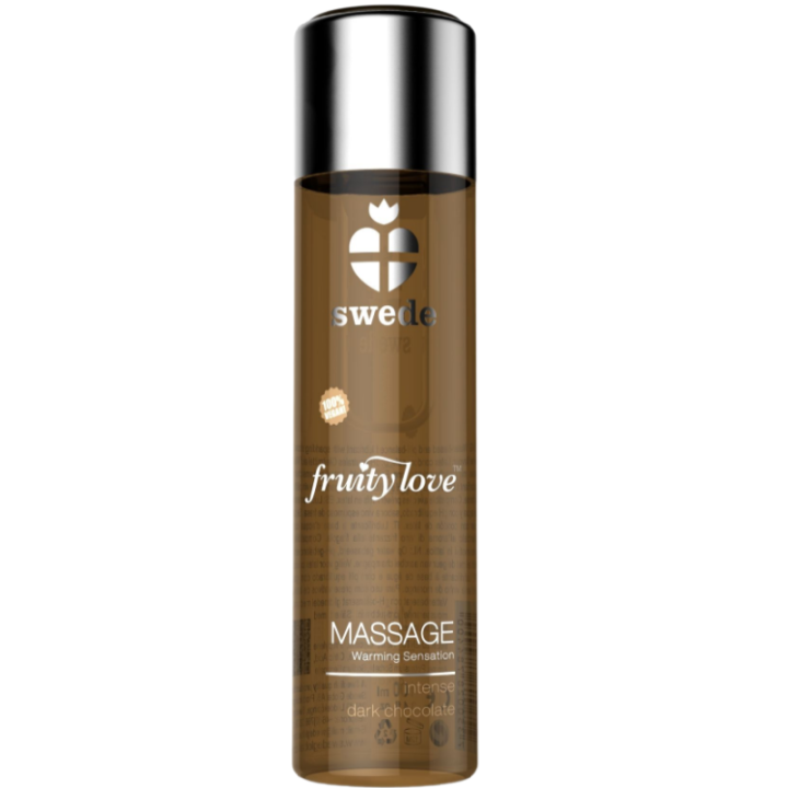 SWEDE - FRUITY LOVE ACEITE EFECTO CALOR CHOCOLATE NEGRO 120 ML | VibraZon