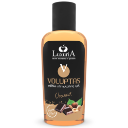 INTIMATELINE LUXURIA - VOLUPTAS GEL MASAJE COMESTIBLE EFECTO CALOR - CHOCONUT 100 ML | VibraZon