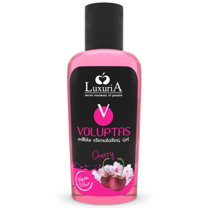 INTIMATELINE LUXURIA - VOLUPTAS GEL MASAJE COMESTIBLE EFECTO CALOR - CEREZA 100 ML | VibraZon
