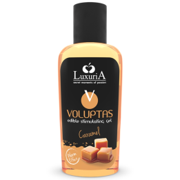 INTIMATELINE LUXURIA - VOLUPTAS GEL MASAJE COMESTIBLE EFECTO CALOR - CARAMELO 100 ML | VibraZon