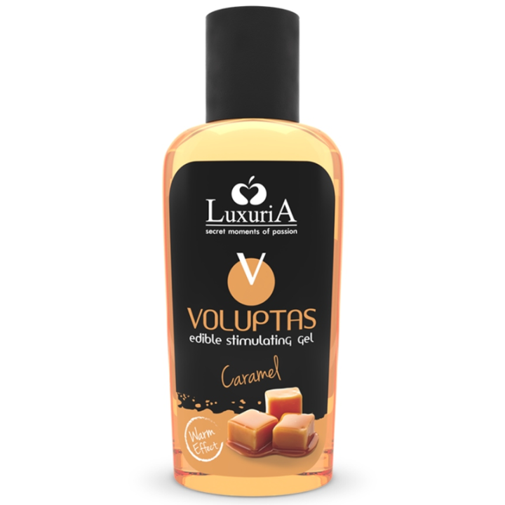 INTIMATELINE LUXURIA - VOLUPTAS GEL MASAJE COMESTIBLE EFECTO CALOR - CARAMELO 100 ML | VibraZon