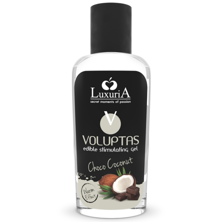 INTIMATELINE LUXURIA - VOLUPTAS GEL MASAJE COMESTIBLE EFECTO CALOR - COCO Y CREMA 100 ML | VibraZon