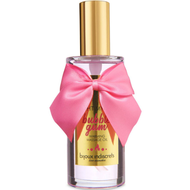 BIJOUX - INDISCRETS LIGHT MY FIRE ACEITE MASAJE EFECTO CALOR SABOR CHICLE | VibraZon