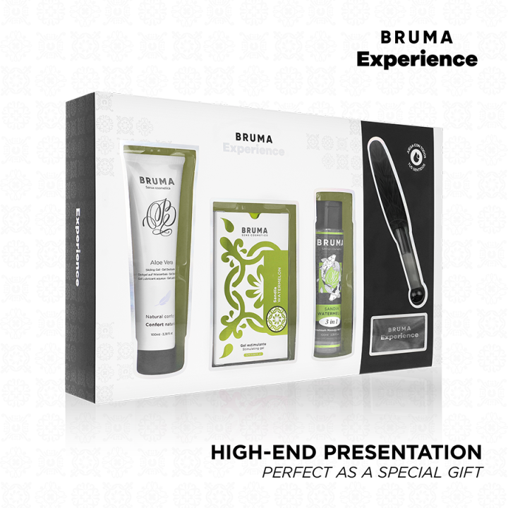 BRUMA XPERIENCE - KIT TENTACIÓN DULCE SANDÍA CON POTENCIADOR DE ORGASMOS | VibraZon