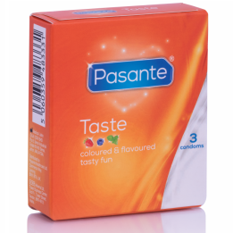 PASANTE - PRESERVATIVOS SABORES 3 UNIDADES | VibraZon
