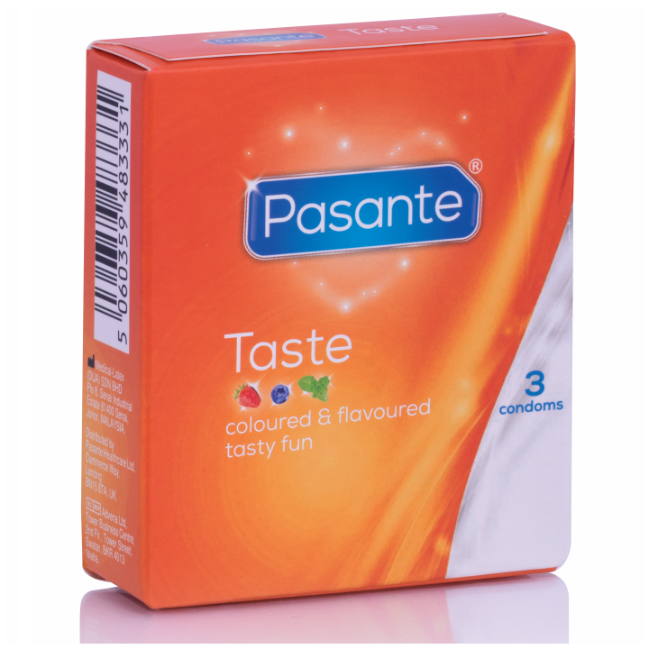 PASANTE - PRESERVATIVOS SABORES 3 UNIDADES | VibraZon