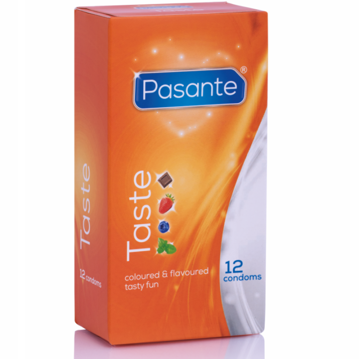 PASANTE - PRESERVATIVOS SABORES 12 UNIDADES | VibraZon
