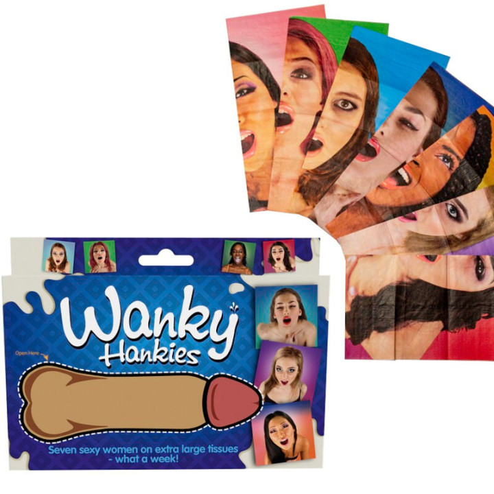 SPENCER & FLEETWOOD - WANKY HANKIES 7 PAÑUELOS EXTRA GRANDES MUJERES | VibraZon