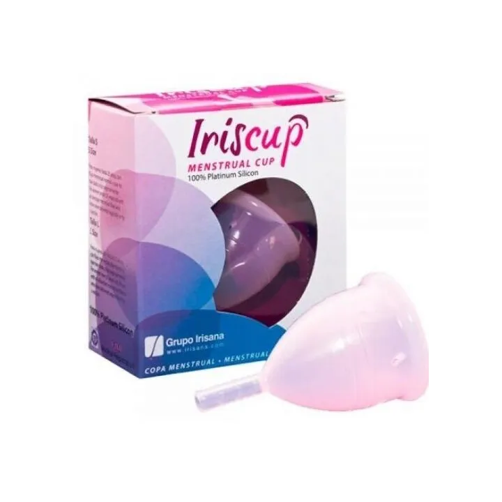 IRISCUP - COPA MESTRUAL ROSA GRANDE + BOLSA ESTERILIZADORA GRATIS