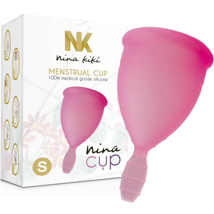 NINA KIKÍ - COPA MENSTRUAL ROSA - TALLA S | VibraZon