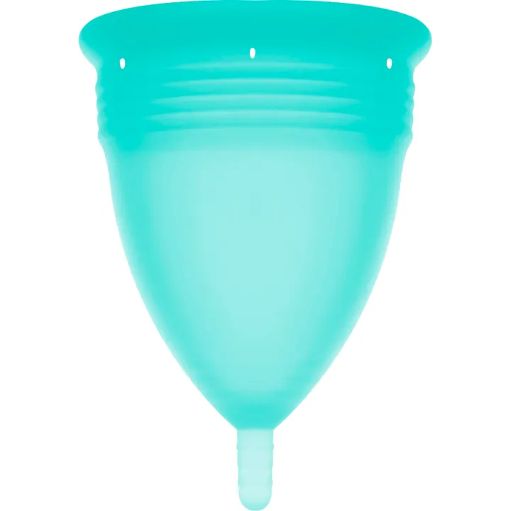 STERCUP - COPA MENSTRUAL FDA SILICONA AQUAMARINA - TALLA S