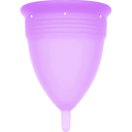STERCUP - COPA MENSTRUAL FDA SILICONA LILA - TALLA S | VibraZon