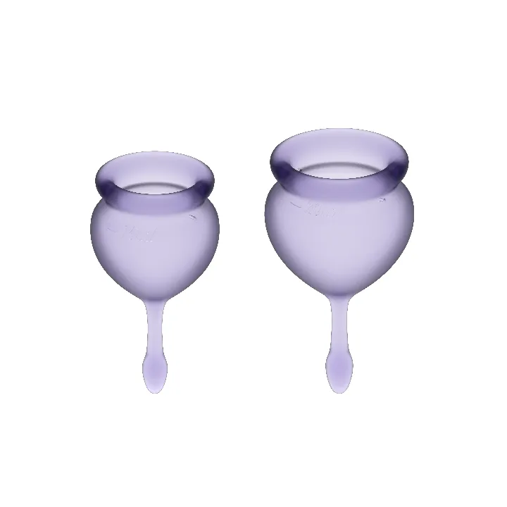 SATISFYER - SENSACION GOOD KIT COPA MENSTRUAL LILA 15 + 20 ML