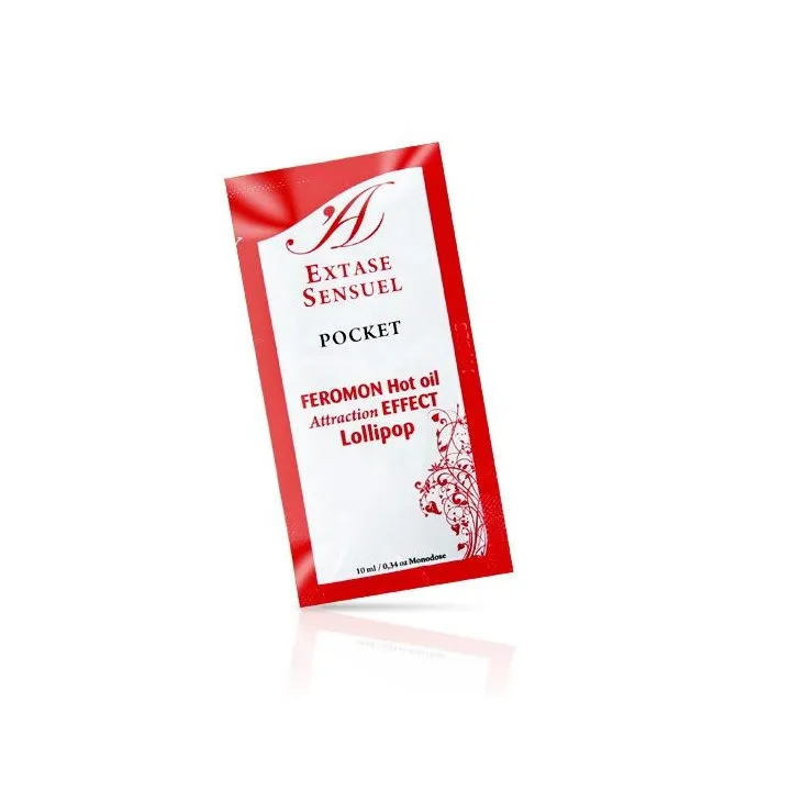 EXTASE SENSUAL - ACEITE MASAJE EFECTO CALOR FEROMONAS PIRULETA 10 ML