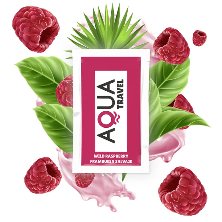 AGUA TRAVEL - LUBRICANTE BASE AGUA SABOR FRAMBUESA SALVAJE 6 ML