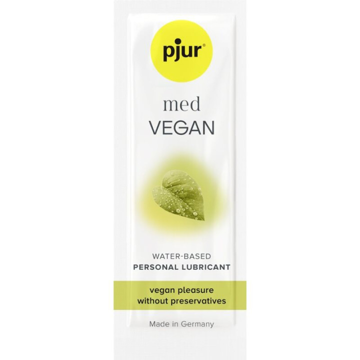 PJUR - MED VEGAN GLIDE LUBRICANTE BASE AGUA 2 ML | VibraZon