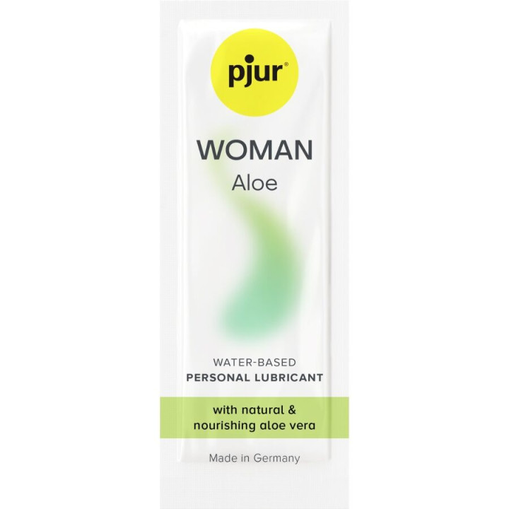 PJUR - WOMAN ALOE LUBRICANTE BASE AGUA 2 ML | VibraZon