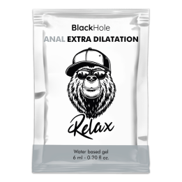 NEGRO HOLE - GEL BASE AGUA DILATACIÓN ANAL 6 ML MONODOSIS | VibraZon
