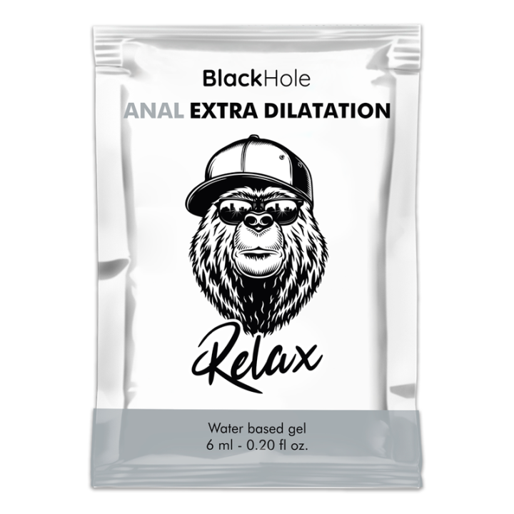 NEGRO HOLE - GEL BASE AGUA DILATACIÓN ANAL 6 ML MONODOSIS | VibraZon