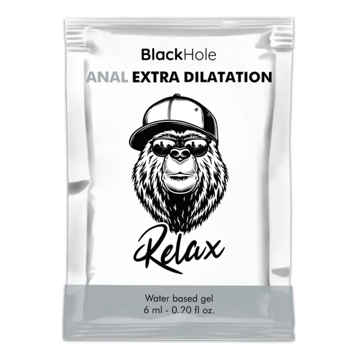 NEGRO HOLE - GEL BASE AGUA DILATACIÓN ANAL 6 ML MONODOSIS