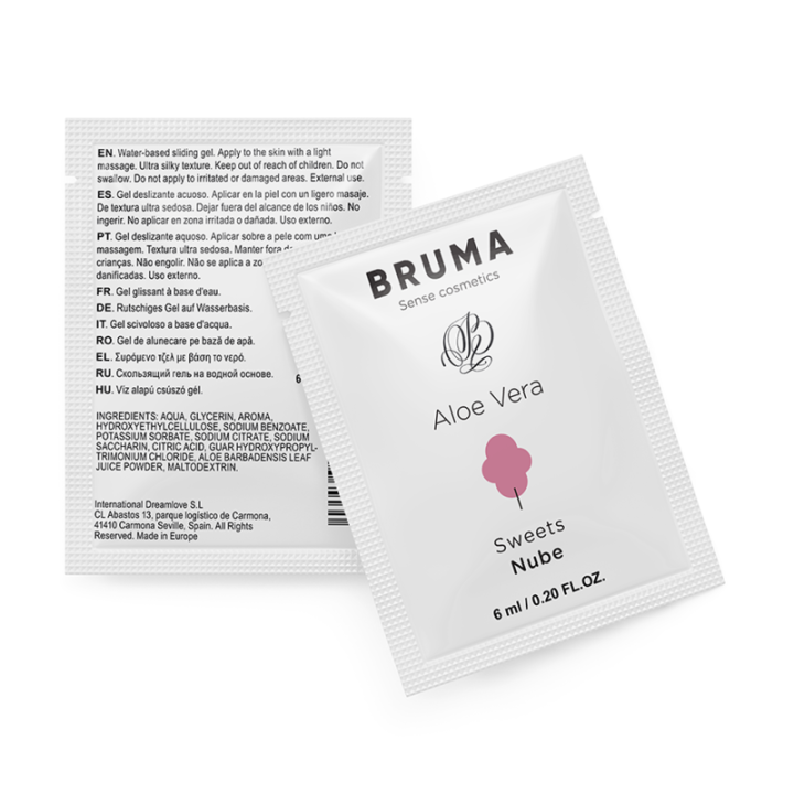 BRUMA - 6 ML GEL DESLIZANTE CON ALOE VERA SABOR A NUBE | VibraZon