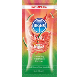 SKINS - FRUITY LUBRICANTE BASE DE AGUA SANDÍA MONODOSIS 5 ML | VibraZon