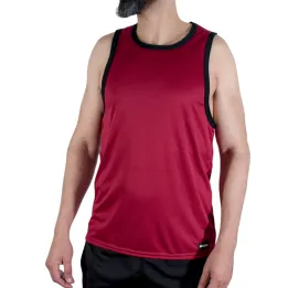 MACHO - CMV003 CAMISETA GYM GRANATE L/XL