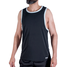 MACHO - CMV004 CAMISETA GYM NEGRA S/M | VibraZon