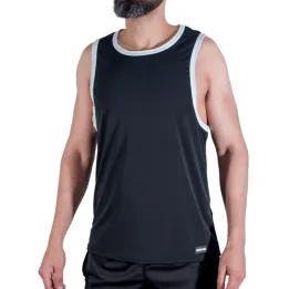 MACHO - CMV004 CAMISETA GYM NEGRA S/M
