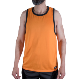 MACHO - CMV005 CAMISETA GYM NARANJA S/M | VibraZon