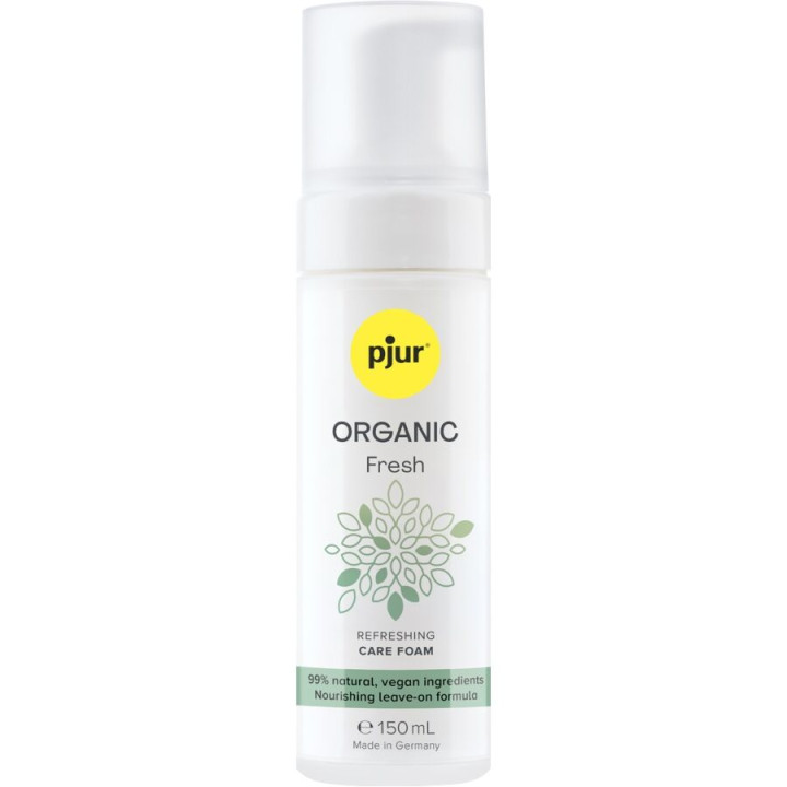 PJUR - ORGANIC FRESH ESPUMA REFRESCANTE VEGANA SIN ENJUAGUE 150 ML | VibraZon