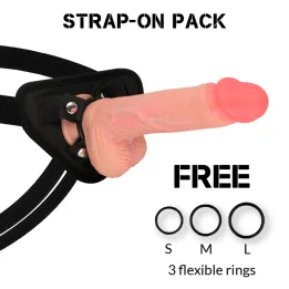 ROCKARMY - ARNÉS + LIQUIDA SILICONA DILDO PREMIUM SPITFIRE 21 CM -O- 4.62 CM