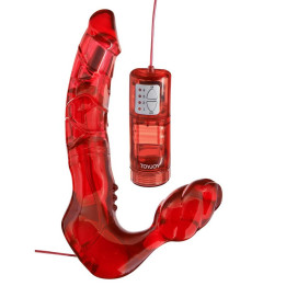 TOYJOY - ARNÉS DOBLE PENETRACIÓN SIN CORREAS CON VIBRADOR | VibraZon